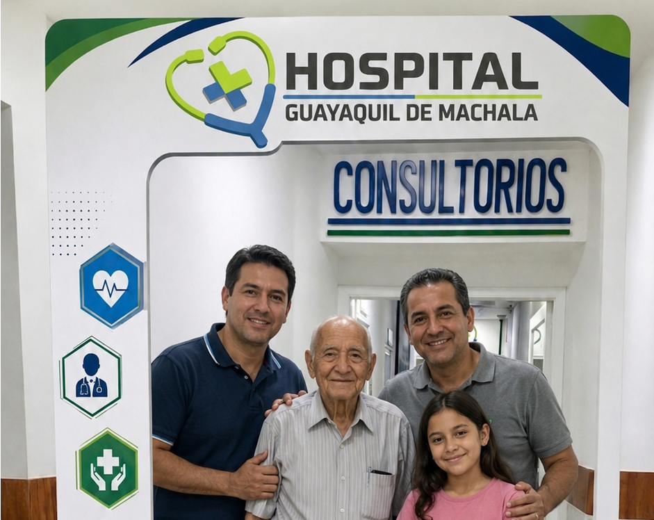 Francisco, paciente adulto mayor de 80 a&ntilde;os, en el Hospital Guayaquil de Machala