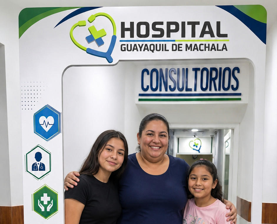 Guillermina, paciente de 45 a&ntilde;os, en el Hospital Guayaquil de Machala